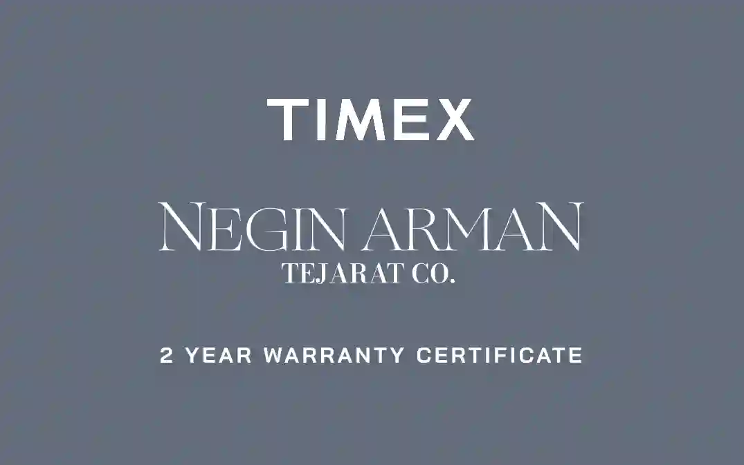 تصویر کارت گارانتی دو ساله ساعت تایمکس شرکت نگین آرمان تجارت